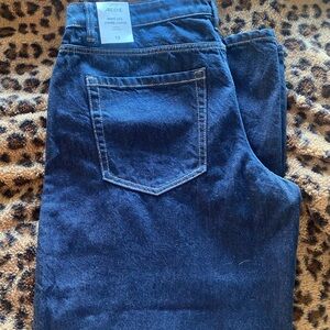 Ardene Women's Navy Wide Leg Jeans